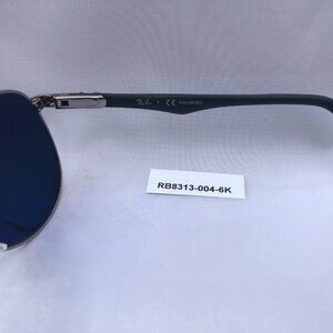 NEW Authentic RAY BAN RB8313-004-K6 Tech Polarized Mirror 61mm 100%UV From Italy